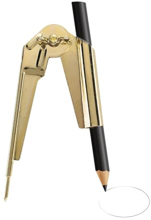 1pcs Gold Geometry Scribe Compass Tool,Multi Function Scribing Tool,Scribing Tool for Woodworking & Metalworking,Accurate Circle Compass Tools for Carpentry,Drafting,Geometry & Leather