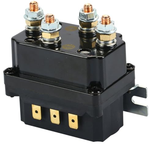 HONMEET Elektrisches Seilwindenrelais 250a 12v Kurzsäulig Windenmagnetventil für Offroad Atv Utv und Lkw Ersatzteil Lr425 0 Stück Robuste Windenrelaissteuerung