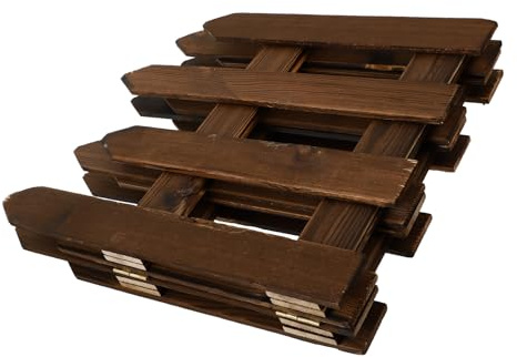 Veemoon Recinzione in Legno Anticorrosivo da Giardino 29x34x120cm, Recinzione Divisoria Esterna Decorativa Leggera e Portatile per Cortile, Bordi e Decorazioni Paesaggistiche