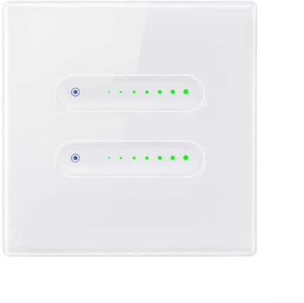 Variateur d'intensité intelligent WiFi 2 voies, compatible avec Alexa pour Google Home, interrupteurs intelligents avec contrôle par application Smarts Lifes (1)