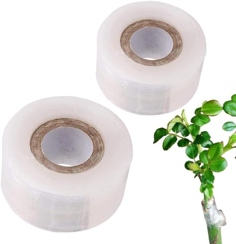 Veredelungsband Transparent - 2 Rollen Dehnbares Wasserdichtes Atmungsaktives Klebeband Für Pflanzen Reparatur Okulierfolie Fixierung Abgebrochener Zweig Garten Obstbäume Baumschule Gewächshaus | Pfla