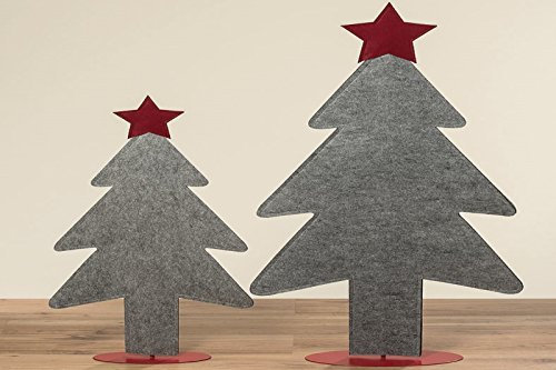 BOLTZE Aufsteller Baum Dekobaum Pino Filz grau H 90 cm