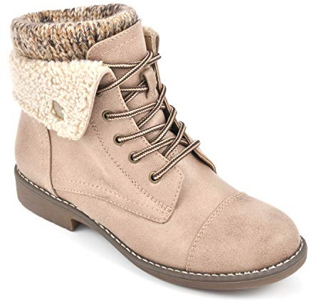 CLIFFS BY WHITE MOUNTAIN Women's Duena Hiking Style Boot, Natural Multi/Fabric, 8 M