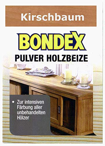Bondex Holzbeize Pulverbeize Beutelbeize Beize auf Wasserbasis für Möbel 5er Pack (kirschbaum)