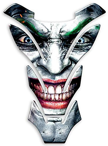 Paraserbatoio JOKER batman Tank Pad Adesivo Resinato 3D Protezione Serbatoio compatibile con moto HONDA YAMAHA DUCATI APRILIA KAWASAKI - PV015