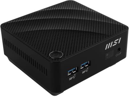 MSI Cubi N Mini PC, Intel Celeron N4500, 4GB Memory, 128GB SSD, Dual Display, Silent, Windows 11 PRO (JSL-070US)