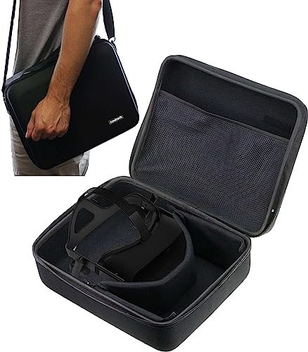 Navitech Black Heavy Duty Rugged Hard Case With Shoulder Strap Compatible With LONGLU VR Headset [video game] [video game]
