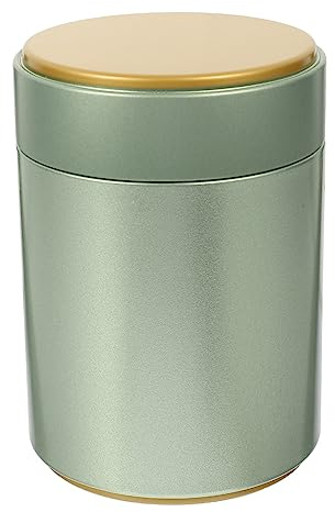 1pc Teedose Teedosen FüR Losen Tee Tee Dose Teedose Mit Luftdichten Deckeln Dose FüR Kaffeebohne Loser Tee Kandiszucker Aufbewahrung Metall Mitbringsel Geschenkbox HellgrüN