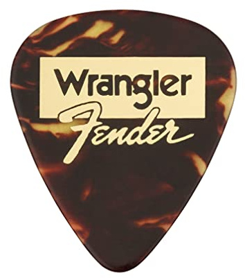 Fender and Wrangler Picks, 351 form, sköldpaddsskal, (8)