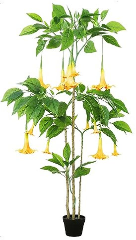 JLXJYS 1.8m(5.9ft) Faux Mandala Tree，Artificial Green Plants In Pot with Black Planter，for Indoor Outdoor Home Office Restaurant Cafes Spas Floor Decor (Size : 1.8m(5.9ft))