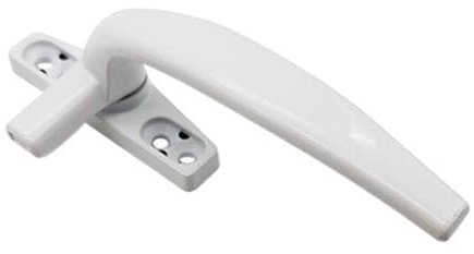 Window Handles Aluminum Alloy Window Handle With Lock Inner Flat Open Inner Open Curtain Timber Casement Window Sliding Door Handles Hardware Window Handles For Upvc Windows (Color : White, Size : R