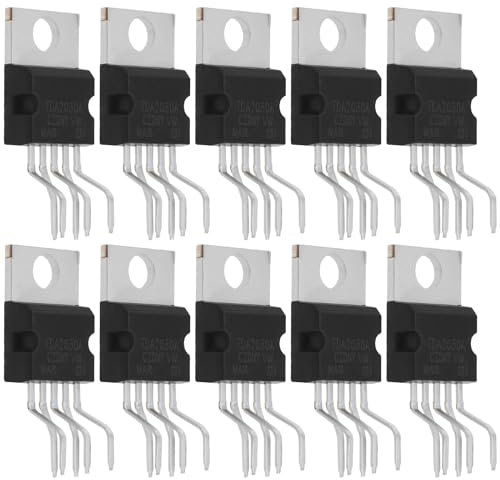 YINETTECH 10pcs Amplificateurs de Puissance Audio Hi-FI TDA2030 TDA2030A Protection Contre Les Courts-Circuits pour Amplificateur Audio de Classe Audio AB 18W 5 Broches