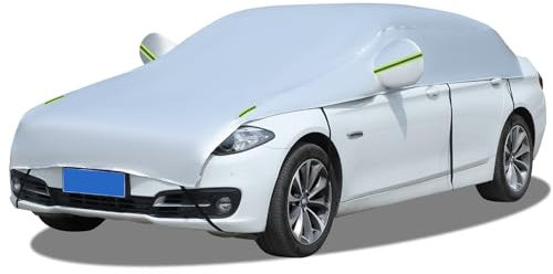 AllWeather Autoabdeckung, halbe Abdeckung, wasserdicht, Autogarage, staubdicht mit UV-Schutz (Limousine)