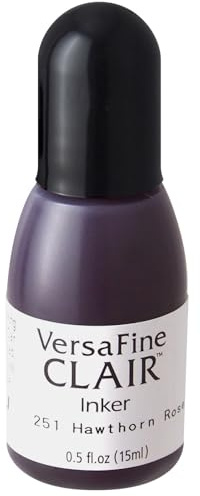 Tsukineko VersaFine Clair Refill Nachfülltinte - 15 ml - Rosa, Hawthorn Rose - Zubehör Reinker für VersaFine Clair Stempelkissen