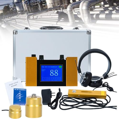 Detector de fugas en tuberías de agua, amplificador de audio con cancelación de ruido Detector de fugas en paredes de tuberías de agua, for tuberías de extinción de incendios, tuberías de calefacción