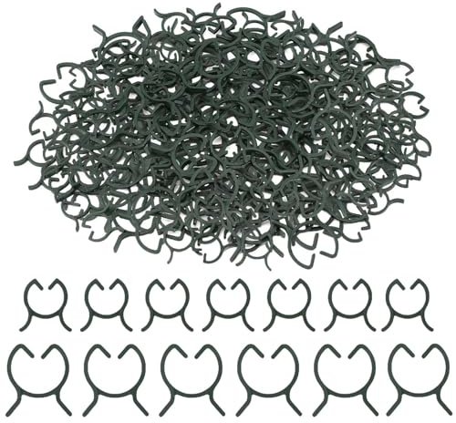 AHEJIOO 200 Stück Pflanzenclips, Tomaten Rankhilfe, Pflanzenklammern, Pflanzen Clips, Tomaten Clips, Pflanzenclips Tomaten, Pflanzenclips Groß, Tomatenclips, Pflanzenclips für Kletterpflanzen (M + L)
