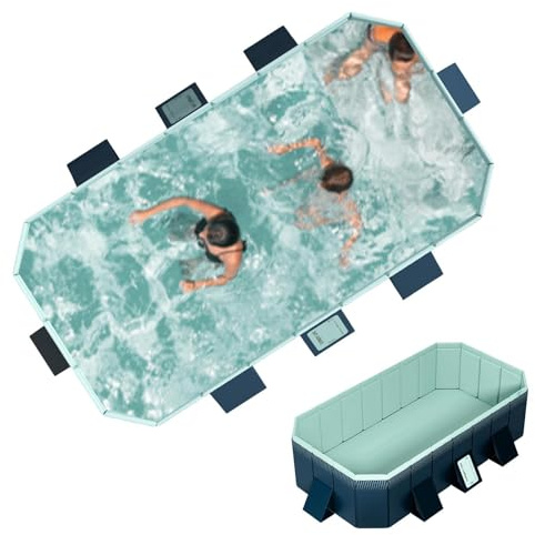 Piscina per Bambini - Grandi piscine gonfiabili, Piscina pieghevole | Piscina in PVC ad alta resistenza, Vasca da bagno all'aperto per bambini, Piscina di famiglia per tutti i piccoli, attività
