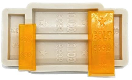 Silicone Molds for Crafts,Cake Mold,Gold Bars Resin Silicone Mold Kitchen Baking Tool Cake Fondant Moulds Dessert Chocolate Lace Decoration Supplies 9x5x1cm