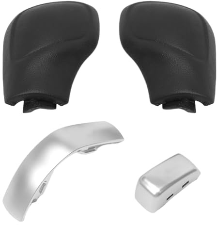 Taesayl Schalthebelkopf Mit Chromleiste, Passend Für Volkswagen Golf 6, Golf 7 R, GTI, B7, B8, CC, R20, JTA, MK6, GLI, Schwarz. Schaltknauf