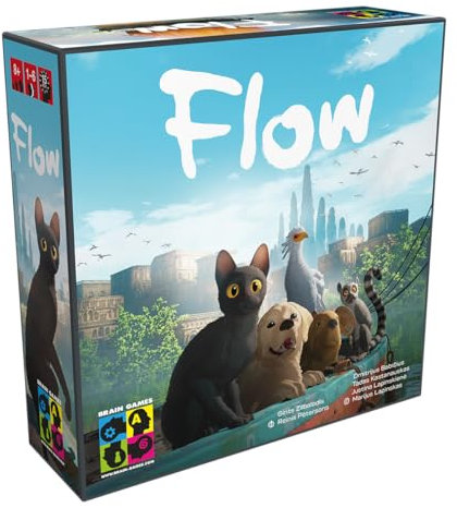 Brain Games, Flow, Familienspiel, 1-6 Spieler, ab 8+ Jahren, 15 Minuten, Deutsch, Mehrsprachig