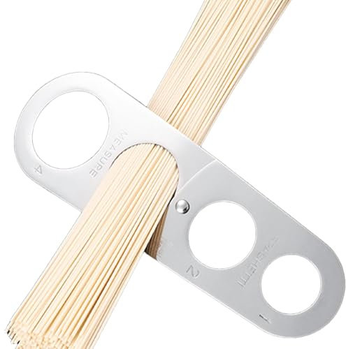 Rostfritt stål spaghettimått - vikbar pastamått i rostfritt stål | exakt spagettipasta mätinstrument portionskontroll pryl matlagningsverktyg