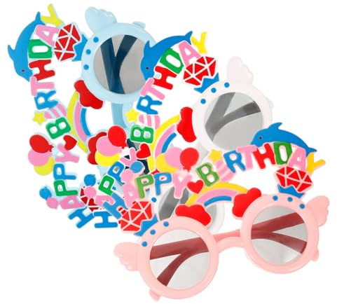 BESPORTBLE 3Stücke Geburtstagsbrillen Lustige Partybrille Für Unvergessliche Kreative Foto Requisiten Aus Langlebigem Material Für Geburtstagsfeiern
