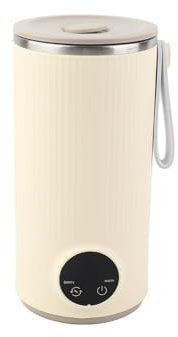 Bollitore Elettrico Portatile Senza Fili, Bollitore da Viaggio Ricaricabile Tramite USB da 400 Ml, Bollitore per Acqua Calda in Acciaio Inossidabile con Agitatore Rotante