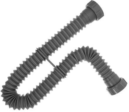 Lurrose 1 1/2 Verstellbares Flexibles Abflussrohr Aus Kunststoff Mit 45mm Innengewinde Für Küchen Und Badezimmer Spülbecken Kompatibel Mit Müllzerkleinerer Einfache Montage Verstopfungsschutz