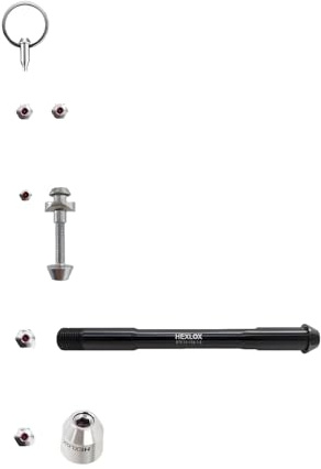 Hexlox Sicherheitsset für Riese & Müller Load 75 – Unsichtbarer Schutz gegen Komponentendiebstahl | E-Bike-Schutz für Sattel, Sattelstütze, Räder, Diebstahlsicherung Fahrrad (Silver)