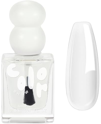 Clear Nail Polish - Top Coat Nail Polish - 2-in-1 Base & Top Coat for Long-Lasting Shine. Quick-Dry Formula Strengthens & Protects Nails. Perfect for Any Color, Glossy Finish. Water-Based & Durable