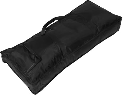 Gatuida Funda Acolchada y Resistente al Agua para Teclado Electrónico de 61 Teclas, Mochila Correas Dobles, Bolsa de Almacenamiento Amplia para Piano Portátil y Accesorios, Compatible