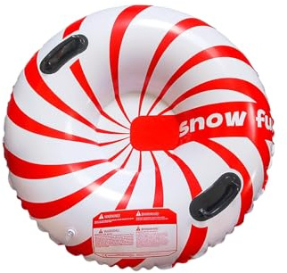 Zanthicia Snow Tubes Safe Handle Convenient Inflation Winter Fun Pvc Thickening Wear-resistant Snow Tubes For Kids Inflatable Sled, 5