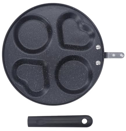 SIXRUN Cacerola para Huevos de Calentamiento Rápido con Excelente Conductividad del Calor, Distribución Uniforme del Calor, Fácil de Almacenar, Comidas Perfectamente Cocinadas para Cada Cocina