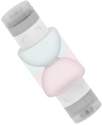 Contenitore da viaggio per articoli da toeletta, cosmetici e prodotti per la cura | Tubi ricaricabili e schiacciabili - Bottiglie di shampoo per il viaggio | Adatto per balsami per balsamo per la