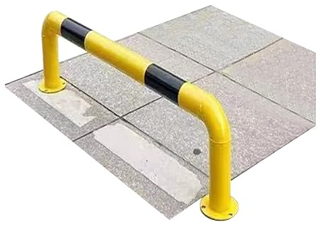 U-förmiger Parkplatzstopper, LKW-Parkschutzstoßstange, Gut Sichtbare Werkstatt-Schutzplanke, Abgerundete Kanten, Rohrstärke 0,15 Cm(150x30cm)