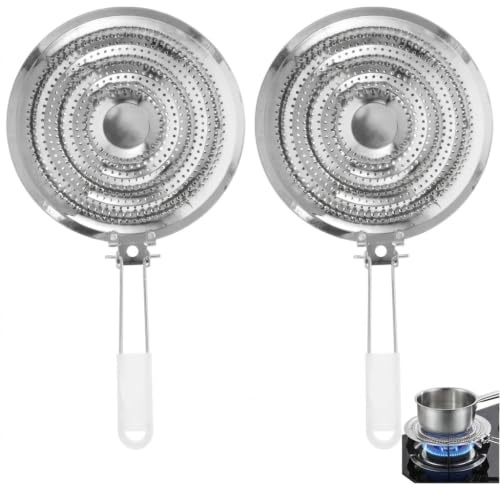 BESTYASH diffuseur bruleur gaz acier inoxydable | Diffusion thermique rapide, maintien de casseroles impeccables, parfait pour mijoter des sauces ou utiliser avec un tajine