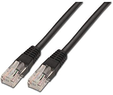 CABLE AISENS DE RED LATIGUILLO RJ45 CAT.6 UTP AWG24 NEGRO 0.5M