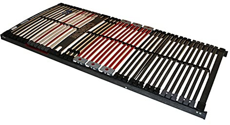 Möbel Jack Lattenrost Lattenrahmen Bettrost mit 7 Zonen | Federholzrahmen | 42 elastische Federholzleisten | 100 x 200 cm