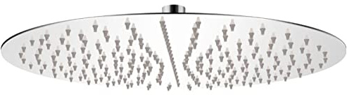 BaraSh Regenduschkopf Edelstahl 40 cm Rund Duschkopf Hochdruck Duscharmatur Shower