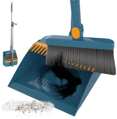 Juego De Escoba Y Recogedor,Juego Combinado De Escoba Y Recogedor,Juego De Escoba Y Recogedor Plegables para El Hogar - Escoba y recogedor Plegables para el hogar, Escoba con recogedor para el hogar,