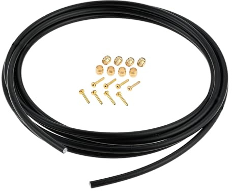 MUXSAM Hydraulic Brake Hose Kit 3000mm,Universal Bicycle Disc Brake Tube | Repair Brake Cable Connector Inserts,for MTB Brake Repair Replacement,Easy Installation,Durable&High-Strength,Black