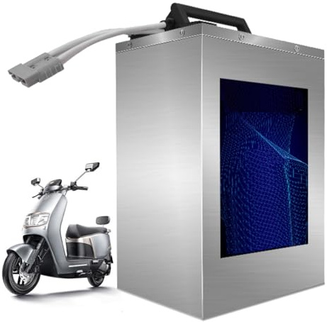 WSDAV Batteria per Moto 48V 60V 72V Pacco Batteria al Litio 40Ah 45Ah 50Ah 55Ah 60Ah 65Ah 70Ah per Motore 0-5000W con caricabatteria,48v40ah