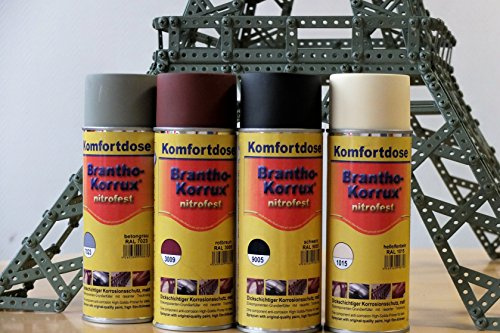 Brantho Korruxnitrofest 400 ml RAL 3009 rotbraun Komfort-Sprühdose, Rostschutzfarbe