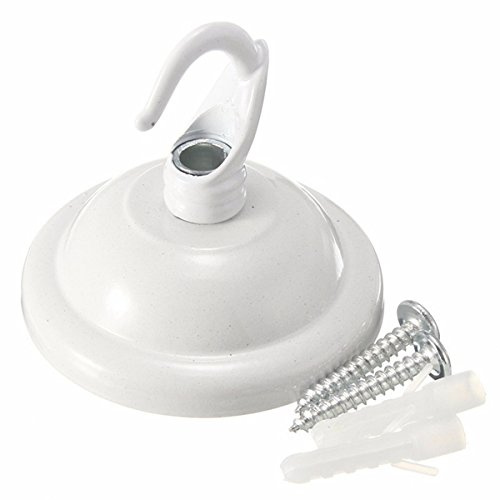 MASUNN Vintage Decke Rose Haken Platte Halter Für Leuchte Kronleuchter Lampe - Weiß