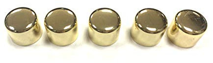 Varilight (Pack of 5) 6mm D Universal Replacement Polished Brass Dimmer Light Switch Knob Z2KBRx5