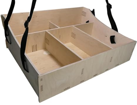 Großer Holz Bauchladen mit 5 Fächern für Hochzeit Junggesellen Abschied JGA Catering Feier 40x50cm