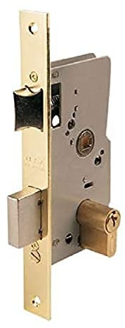 Tesa Assa Abloy 40104PHL Cerradura 2010/40 HL S/Bomb, Hierro Latonado, Entrada 40 mm