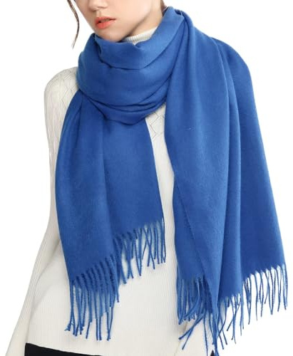 RIIQIICHY Damen Schal Winter Herbst, Kuscheliger Winterschal mit Fransen | Kuscheliger Schal Damen für kühle Tage, ideal als Schultertuch oder Stola für Abendkleid, Hochzeit und als Geschenk