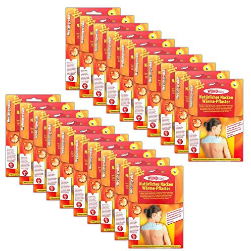 20x Wundmed Nackenpflaster | Wärmepflaster Nacken Pflaster | Schmerzpflaster Wärmetherapie Schulter | Wärmepad Rücken