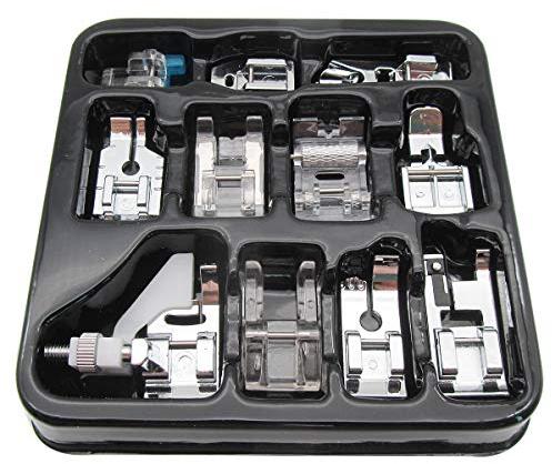 marke: 11-teiliges Nähfuß-Set, Haushalts-DIY-Ersatzteile, Zubehör, kompatibel mit/Ersatz für Brother, Singer, Janome, Nähmaschine (KP-19044)